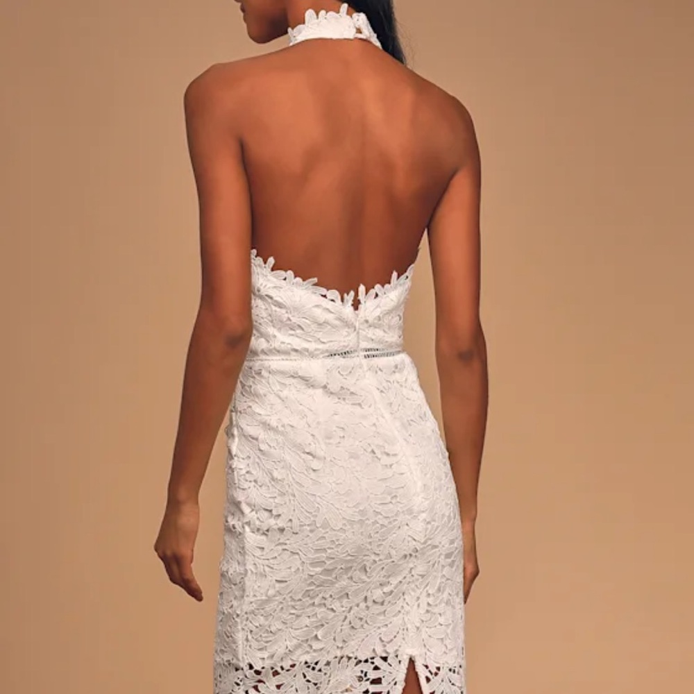 Lulus Divine Destiny White Lace Midi Dress - Picture 3 of 11